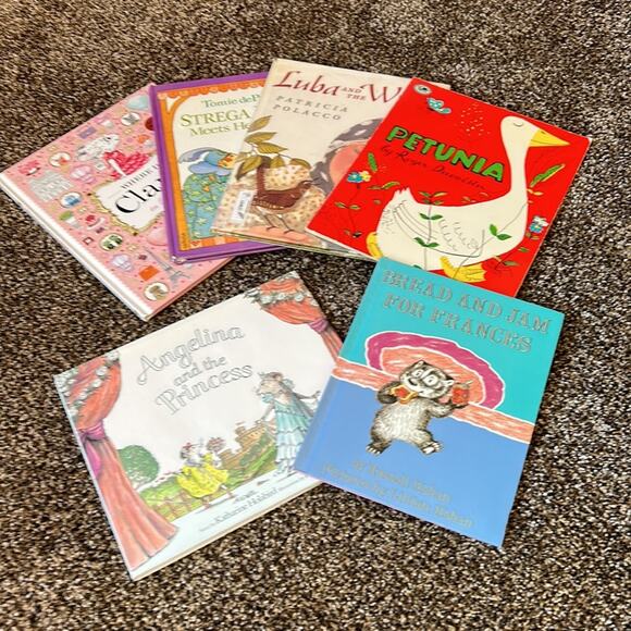 Book Bundle - Lot of 6 girls picture books - Claris in Paris, Angelina, Petunia - Picture 1 of 16
